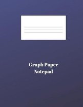 Graph Paper Notepad: Quad-ruled 4x4 Sheets - 8.5 x 11 Blue