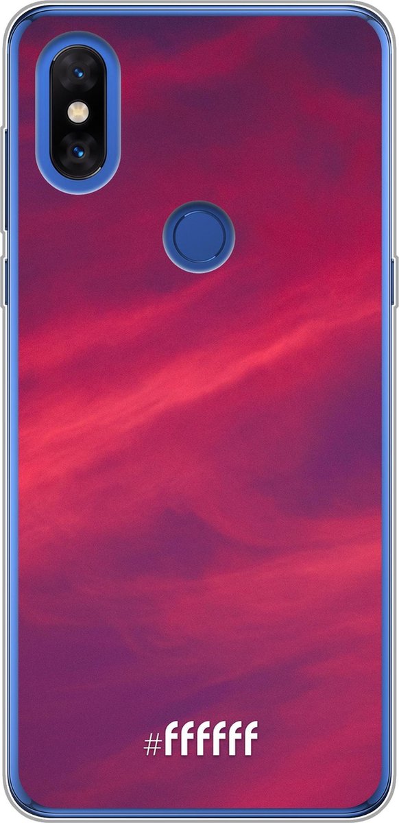 Xiaomi Mi Mix 3 Hoesje Transparant TPU Case - Red Skyline #ffffff