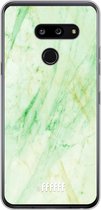 LG G8 ThinQ Hoesje Transparant TPU Case - Pistachio Marble #ffffff