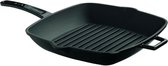 Lava - Gietijzeren Grillpan -  Metalen handvat grillpan - 26x26 cm