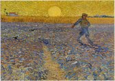 De zaaier, Vincent van Gogh - Foto op Forex - 80 x 60 cm
