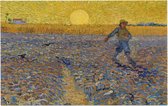 De zaaier, Vincent van Gogh - Foto op Forex - 60 x 40 cm