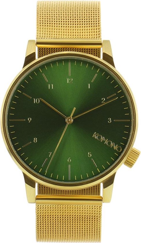 Gehoorzaam Gedachte knecht Komono Winston Royale Gold/Green KOM-W2355 - Horloge - Goudkleurig -41 mm |  bol.com