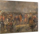 De slag bij Waterloo, Jan Willem Pieneman - Foto op Plexiglas - 40 x 30 cm