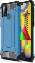 Samsung Galaxy M31 Hoesje Shock Proof Hybride Backcover Blauw