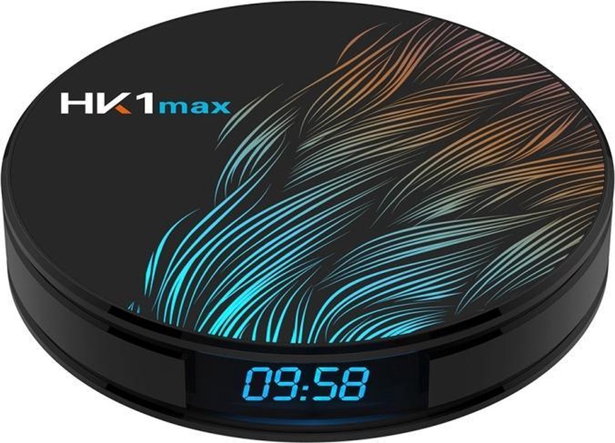 TV Box - HK1 Max Android 9.0 4K - 2 Go - 16 Go - Noir/Colorée