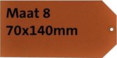 Label hf2 nr8 70 x 140 mm karton 200 gr chamois 1000 stuks