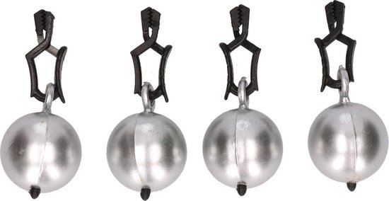 Tafelkleedgewichtjes zilveren kogels/ballen 3.5 cm - Tuin tafelzeil/ tafelkleed... bol.com