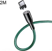 CAFELE Zhen Magnetic Series USB-C / Type-C Ronde kop Magnetische zuiging Snel opladen Datakabel Lijnlengte: 1,2 m (groen)