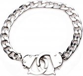 Cuff Him Handcuff Bracelet - Silver