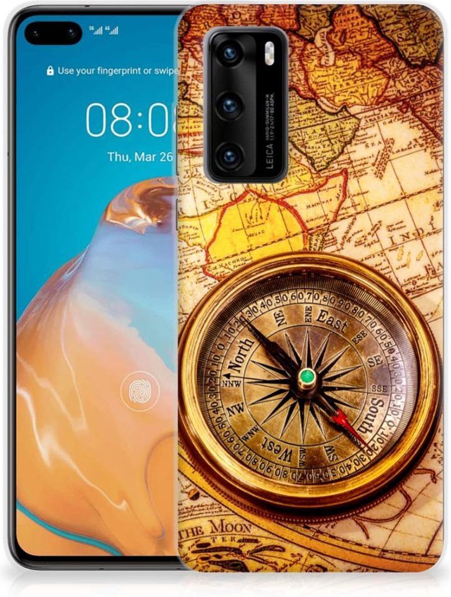 Huawei P40 Siliconen Back Cover Kompas