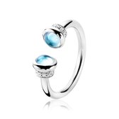 ZINZI zilveren ring turquoise ZIR1193