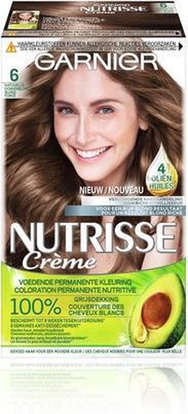 ui Gezichtsveld besluiten Garnier Nutrisse Crème 60 - Natuurlijk Donkerblond - Haarverf | bol.com