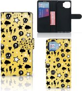 Wallet Book Case met Pasjeshouder Motorola Moto G 5G Plus Hoesje Punk Yellow