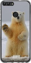 Huawei P Smart (2018) Hoesje Transparant TPU Case - Polar Bear #ffffff