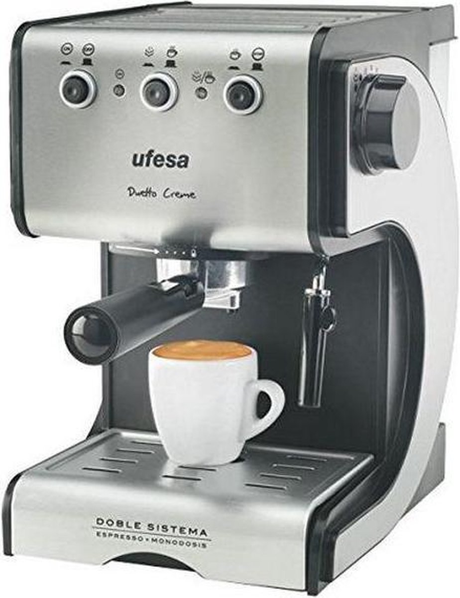 Machine à café manuelle express UFESA CE7141 1,5 L 15 bar 1050W Acier  inoxydable Zwart... | bol