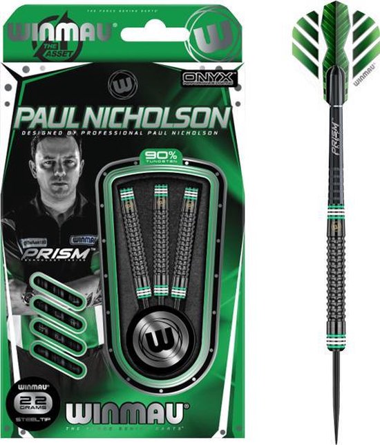 Winmau Paul Nicholson 90% Onyx - 24 Gram van Merkloos — afbeelding 5