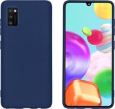 Samsung A41 hoesje - hoesje Samsung A41 - Samsung Galaxy A41 hoesje - A41 hoesje - telefoonhoesje Samsung A41 - hoesje A41 Samsung - Siliconen hoesje - Donkerblauw - iMoshion Color