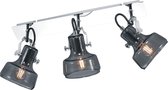 LED Plafondspot - Trion Kilana - E14 Fitting - 3-lichts - Rond - Mat Chroom - Aluminium - BSE