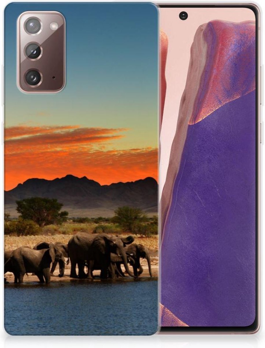 Samsung Note 20 TPU Hoesje Olifanten