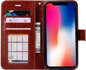 iPhone X / XS hoesje book case bruin