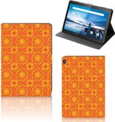 Hoes Lenovo Tablet M10 Tablet Hoes met Standaard Batik Orange