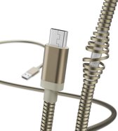 Hama Oplaad-/gegevenskabel Metall Micro-USB 1,5 M Goud