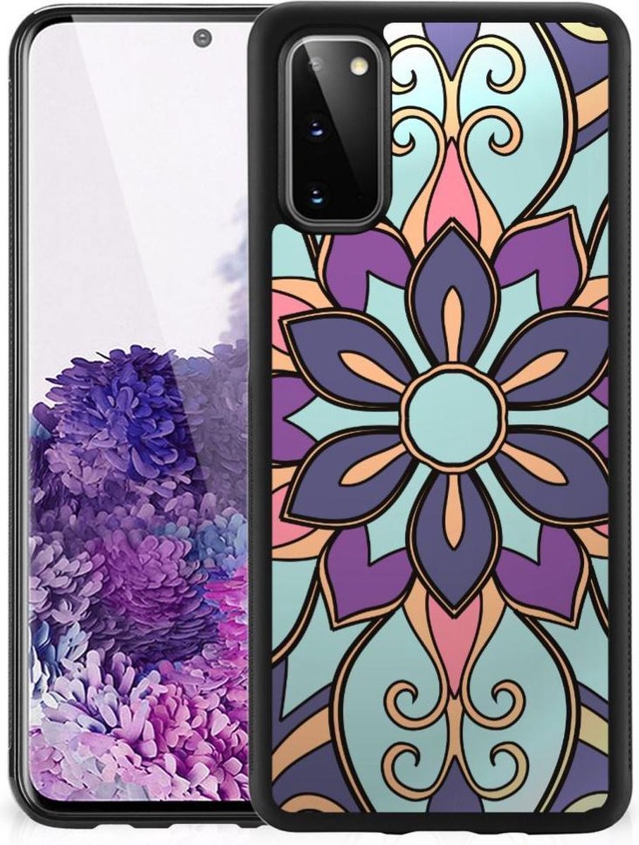 Samsung Galaxy S20 Skin Case Purple Flower