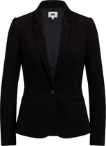 WE Fashion Dames tricot getailleerde stretch blazer