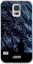 Samsung Galaxy S5 Hoesje Transparant TPU Case - Starry Circles #ffffff