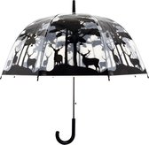Paraplu - Esschert Design Paraplu Bos Automatisch 80 Cm Polyester Zwart