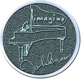 John Lennon Pin Imagine Grijs