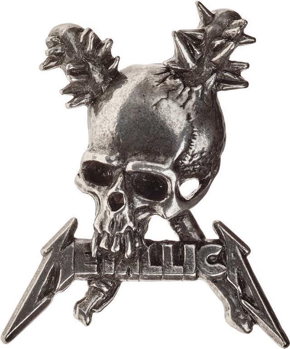 Alchemy Metallica - Damage Including Skull Pin - Zilverkleurig