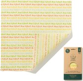 Vegan food wraps bread pack - 1 grote wrap - herbruikbaar en duurzaam