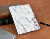 P.C.K. Hoesje/Boekhoesje/Bookcover/Bookcase/Book draaibaar Marmer geschikt voor Apple iPad AIR/AIR2/2017/2018 MET GLASFOLIE/TEMPERED GLASS