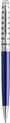 Waterman balpen Hémisphère Deluxe Marine Blue met palladium detail