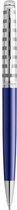 Stylo bille Waterman Hémisphère Deluxe Marine Blue avec détail palladium