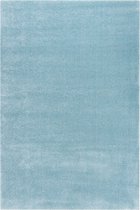Superzacht hoogpolig en effen vloerkleed Jive - Turquoise - 160x230 cm