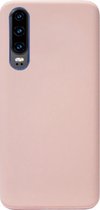 ADEL Premium Siliconen Back Cover Softcase Hoesje Geschikt voor Huawei P30 - Lichtroze
