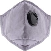 Zac's Alter Ego Masker Plain with valve Grey Mondkapje Grijs