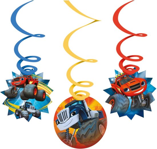 Blaze en de Monsterwielen Hangdecoratie Set 6 delig