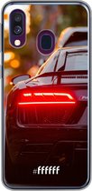 Samsung Galaxy A50 Hoesje Transparant TPU Case - Audi R8 Back #ffffff