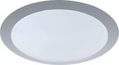 LED Plafondlamp - Plafondverlichting - Trion Ginzon - 12W - Warm Wit 3000K - Dimbaar - Rond - Mat Titaan - Aluminium