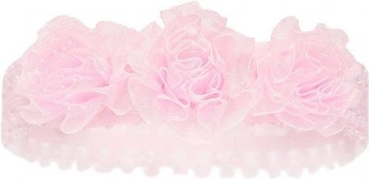 Soft Touch Haarband Lace Flowers Meisjes Polyester/elastaan Roze