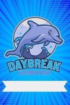 Daybreak Elementary: Dolphins School Lined Notebook