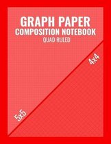 Graph Paper Composition Notebook Quad Ruled: Graphing Coordinate Grid 5x5 4x4 Doubled Sided