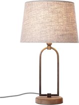 BRILLIANT lamp Sora tafellamp 30cm beige | 1x A60, E27, 40W, geschikt voor normale lampen (niet inbegrepen) | Schaal A ++ tot E | Met snoerschakelaar