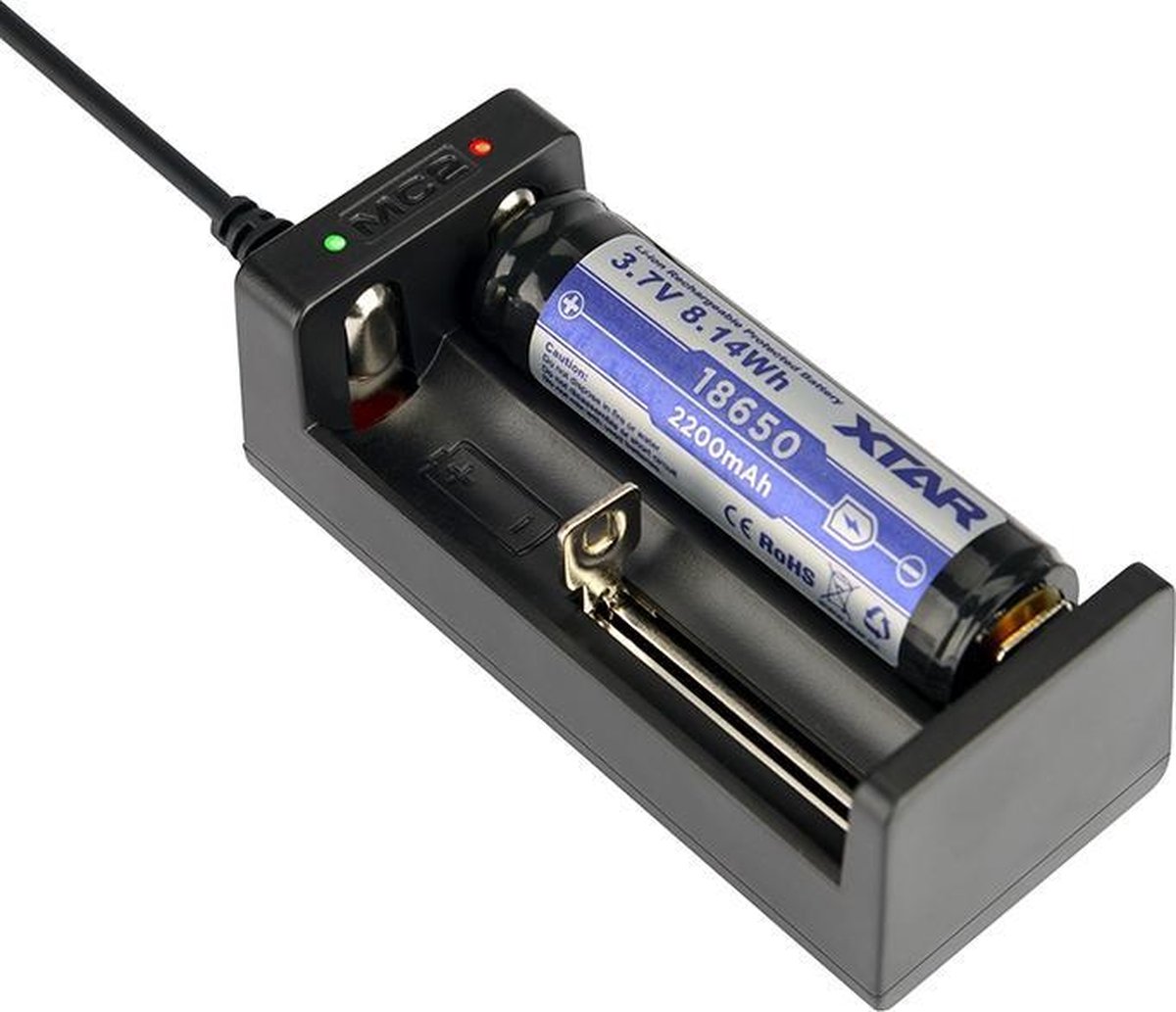 XTAR MC2 USB li-ion batterijlader