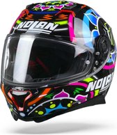 Nolan N87 GEMINI 96 DAVIES METAAL Zwart Integraalhelm - Motorhelm - Maat M