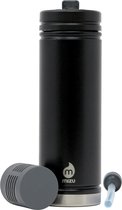 MIZU V7 Thermosfles 360 - Adventure Waterfilter - 650 ml Enduro Black